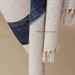 Couverture de jet de textile à la maison, jet imprimé par bloc personnalisé, fournisseurs de couvertures imprimées personnalisées en Inde jetés de coton promotionnels - Product Image 1