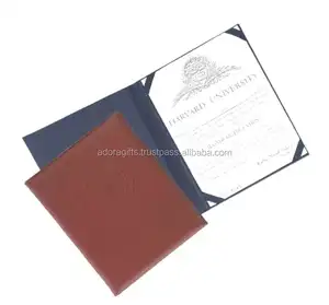 Suporte de certificado pu preço barato/barato saco de documentos de certificado