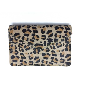 Bolso de mano de piel auténtica con estampado de leopardo animal al por mayor, bolso de mano con cierre de cubierta, bolso de mujer a la moda - Product Image 6