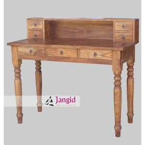 Indian Houten Eenvoudige Sheesham Hout Schrijven Studie Tafel Bureau