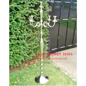 Latest <b>Tall</b> Candelabra Candle Holder Gold and Silver Metal Wedding <b>Table</b> Centerpieces for Decor - Product Image 2
