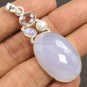 Pendentif solitaire unique en argent sterling 925 professionnel de carrière de bureau - Product Image 1