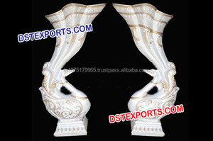 Estatua Decorativa de Pavo Real para Bodas Indias, Estatuas de Pavo Real Doradas de Fibra para Matrimonio, Estatuas de Pavo Real para Bodas - Product Image 4