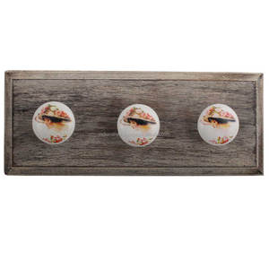 Crochets muraux multicolores en céramique, en vrac, faits à la main en bois, crochets muraux, réutilisables, sacs à chapeaux utilitaires, vêtements lourds WHK-1200 - Product Image 1