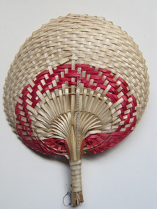 Éventail à main en bambou/Palm hanfan Ms.Holiday - Product Image 2
