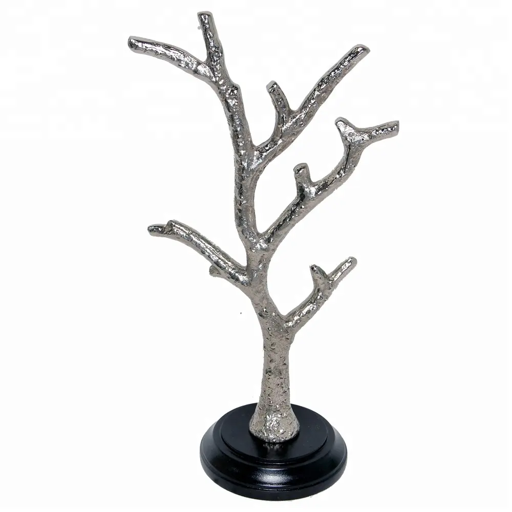 New Design Aluminium Made Tree Style Jewellery Stand black and silver color combination beautiful designer jewelry stand