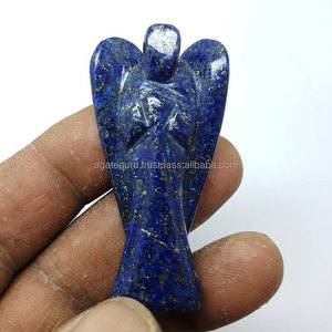 Ángel curativo Ángel de bolsillo Piedra preciosa tallada a mano Ágata sodalita - Product Image 1