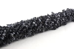 Cuentas de piedras preciosas de obsidiana negra Natural sin cortar suaves, increíble pulsera DIY, collar, fabricación de joyas, cuentas de piedra - Product Image 4