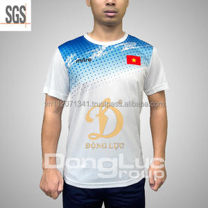 Hecho en Vietnam, fabricante grande, 100% poliéster, tela de enclavamiento con ojal, camiseta para hombre - Product Image 3