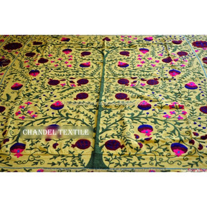 Suzani tấm trải giường suzani thêu uzbek tấm trải giường Cotton Tấm trải bàn tấm trải giường suzani tấm trải giường nghệ thuật dân tộc - Product Image 3