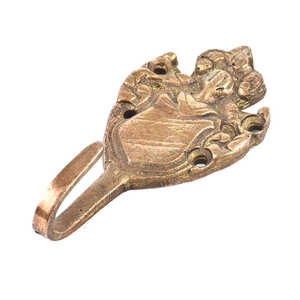 Cintres muraux d'été en laiton doré, fait à la main, crochets réutilisables, pour manteau, pour chapeaux, vêtements lourds - Product Image 1