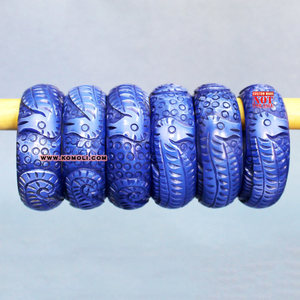Pulsera tallada hecha a mano con diseño de caballito de mar, joyería vintage al por mayor - Product Image 2