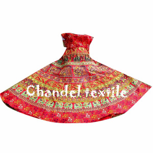 Vestido Dashiki de algodón con arte Animal de Mandala indio para mujer, túnica larga gitana Hippie, camisón de playa, ropa de dormir para verano africano - Product Image 1