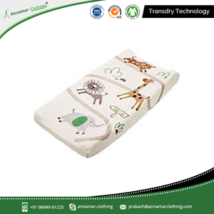 Funda de algodón impermeable transpirable con diseño personalizado para cambiador de bebé - Product Image 4