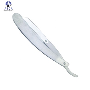 Salon Grade Straight Barber Razor Stainless Steel Shaving Razor with Satinlee Steel Handle for Professional Beard - Product Image 2