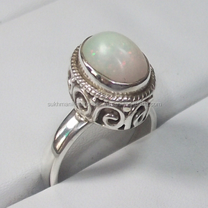 Anillo de plata 925, Ópalo etópico Semi precioso - Product Image 1