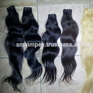 100% Virgin Raw Virgin Temple Hair sin procesar .. Tejido de cabello virgen de alta calidad premium de la India - Product Image 6
