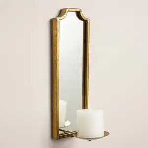 Metal Wall Mirrors Wall Sconce Candle Holders