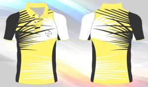 Haute qualité col noir t-shirt Badminton porter blanc enfants chemise Badminton uniforme t-shirt col noir - Product Image 2