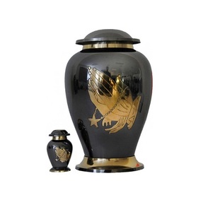 โกศใส่เถ้ากระดูกสำหรับผู้ใหญ่ทันสมัยอะลูมิเนียมและทองเหลืองหลายสีดีไซน์สไตล์อเมริกันที่เป็นเอกลักษณ์สำหรับขี้เถ้าศพของมนุษย์ - Product Image 6