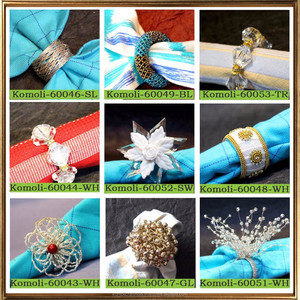 Banda de cristal cónico barata, venta al por mayor, anillos de servilletas de joyería a granel - Product Image 4