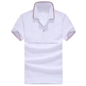 布鲁塞尔运动高品质条纹t恤定制标志100% 棉加大码男式衬衫印花红色马球衫