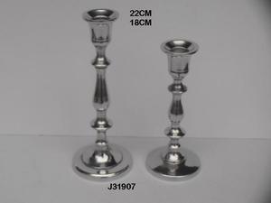 Soporte de aluminio fundido de alta calidad y portavelas de mesa Acabado gris Decoración para el hogar Soporte de metal para ocasiones festivas - Product Image 3