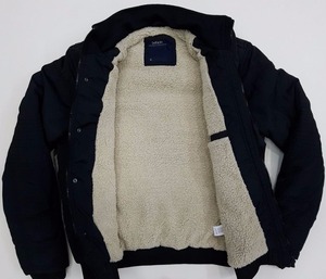 Blouson d'hiver décontracté pour homme, coupe slim, doublure en sherpa avec capuche en fourrure intégrale - Haute qualité du Bangladesh - Product Image 4