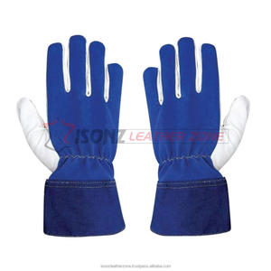 ถุงมือทำงานหนังกันลื่น OEM/ODM ทนทาน พร้อมข้อมือป้องกันความปลอดภัย ขนาด 10 นิ้ว ปราศจากน้ำยาง - Product Image 5