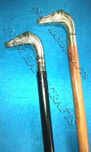 Bastones de madera hechos a mano para caminar, cantos de madera con mango de latón decorativo, hermoso y de diseño - Product Image 4