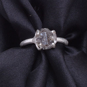 ชุดง่ามควอทซ์สีดำ rutile แหวนเงินปรับได้แหวน925แหวนเงินสเตอร์ลิงแหวนแฟชั่นสำหรับทุกเพศ - Product Image 2