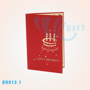 Cumpleaños 3D pop up tarjeta de felicitación hecha a mano Vietnam Top Trending 3D Cake - Product Image 4