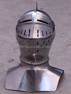 Medieval Close Armor Helmet 16 Gauge Medieval Helmet <b>Cover</b> Only Head Face and <b>Neck</b> in Cheap Price - Product Image 2