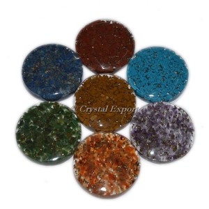 <b>Orgonite</b> Chakra Disc Set Mascot Style Healing Products - Product Image 1