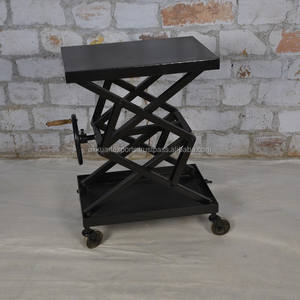 โต๊ะกาแฟโลหะ |   เฟอร์นิเจอร์ห้องนั่งเล่นสไตล์ลอฟท์อุตสาหกรรม |   โต๊ะปรับระดับได้ ดีไซน์เหล็กวินเทจ โครงสร้างโลหะแข็งแรง - Product Image 4