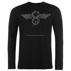 Personalizado cuello en O manga larga Fitness 100% de hombre de algodón impreso personalizado camiseta Bangladesh - Product Image 5