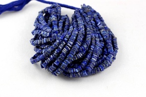 16 "Long brin naturel Lapis Lazuli pierres précieuses lisse forme carrée Heishi perles pour la fabrication de bijoux de qualité supérieure - Product Image 6