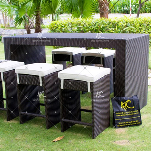 <b>Bar</b> Set <b>for</b> Outdoor <b>Garden</b> Patio Use Wicker Furniture - Product Image 1