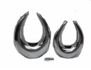 Vase à fleurs en aluminium coulé fait à la main de haute qualité Table d'appoint avec finition polie en miroir de style corne pour la décoration de la maison du salon - Product Image 3