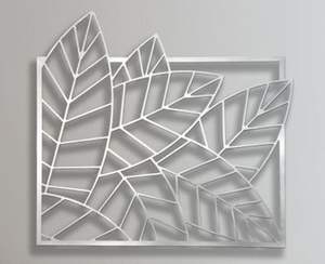 Arte de escultura de Panel de pared decorativo de Metal cortado con láser - Product Image 1