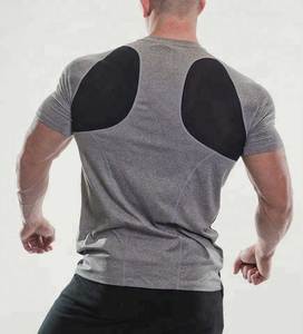 Wicking de la humedad t camisas slim fit venta al por mayor, ropa de gimnasio de los hombres - Product Image 2