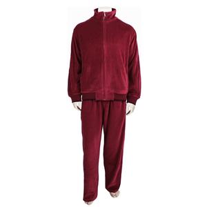 Ensemble de jogging à capuche doublé en polaire thermique d'hiver pour hommes tenue Streetwear chaude pour l'entraînement en plein air bas actifs à la mode - Product Image 1