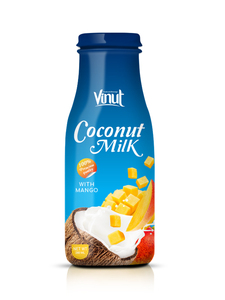 Bouteille en verre de qualité supérieure pour lait de noix de coco avec saveur de myrtille 280 ml