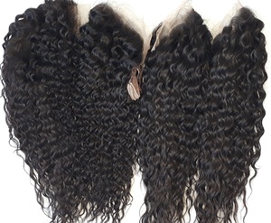 100% Con người tóc Trinh Nữ bó màu sắc tự nhiên sâu xoăn dệt phía trước phần mở rộng tóc giả trong suốt có sẵn dài 16 30 inch - Product Image 6