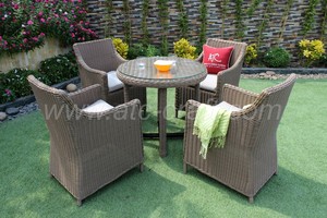 Classy Design Synthetic Resin Rattan Coffee and Dining Set for Outdoor Garden Patio Wicker Furniture - Product Image 2