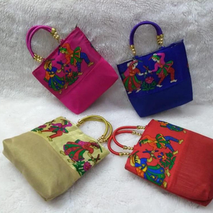 Pochette à main Lowellcraft en EVA personnalisée pour femme, broderie ethnique faite à la main, vente en gros depuis Delhi - Product Image 2