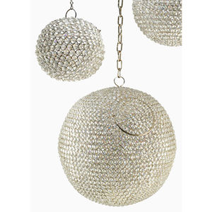 Lampe en cristal en forme de pomme contemporaine ALAM avec finition plaquée or nickel, source de lumière à économie d'énergie - Product Image 4