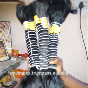 Temple en vrac cheveux humains. Temple cheveux crus. Les meilleurs cheveux humains - Product Image 2