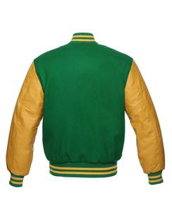 Veste universitaire en laine de haute qualité pour hommes avec manche en cuir de vache Vente en gros personnalisée Respirante et grande taille pour la mode hivernale - Product Image 5