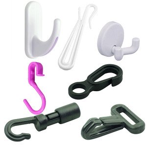 Factory Direct Sale industrial Injection Molded Plastic Wall Swivel Snap custom plastic Hook for hanging